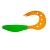 Твистер Kasandra 4"29/10,9см Lime & Orange 5шт. (HS-34-020) Helios Фарватер-ДВ г. Благовещенск